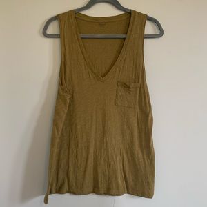 greenish mustard tank top